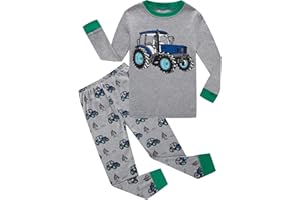 KikizYe Little Big Boys Girls Pajamas Set Kids PJs 100% Cotton Sleepwear