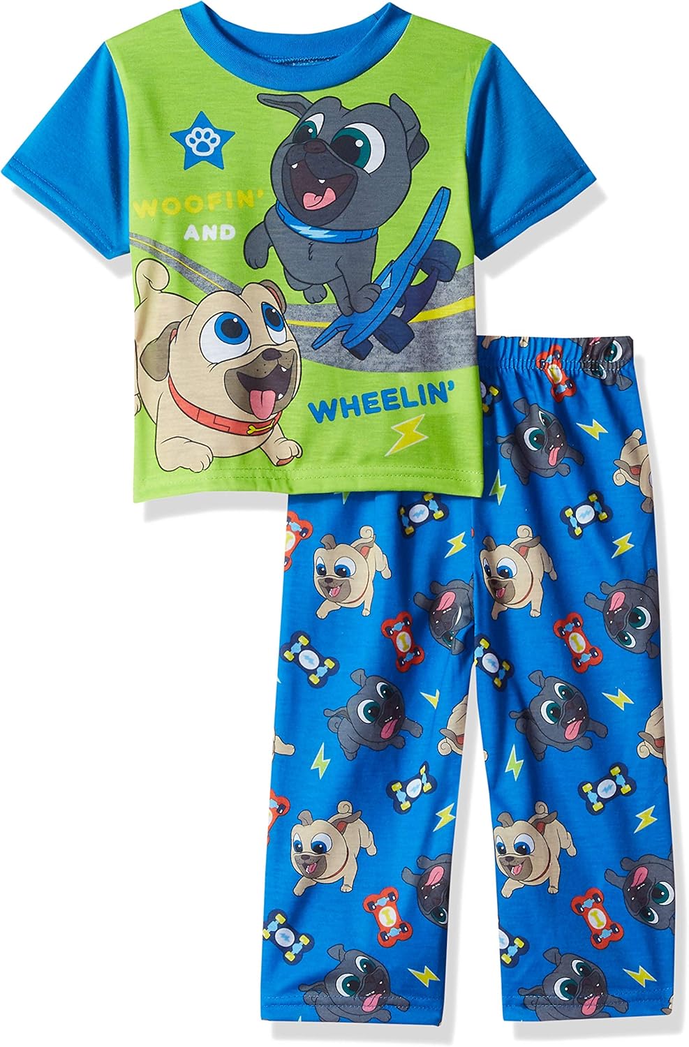 Disney Boys' Toddler Puppy Dog Pals 2Piece Pajama Set, Woofin' Around, 4T Clothing