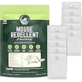 Deb's Ranch Cinnamon & Peppermint Mouse Repellent Pouches | 25% Essential Oils | Hangable Rodent Deterrent for House, RV & Car, 10-Pack