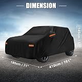 X AUTOHAUX All-Weather Car Cover for Mini Cooper 2DR 2002-2021 210D-PU view 7