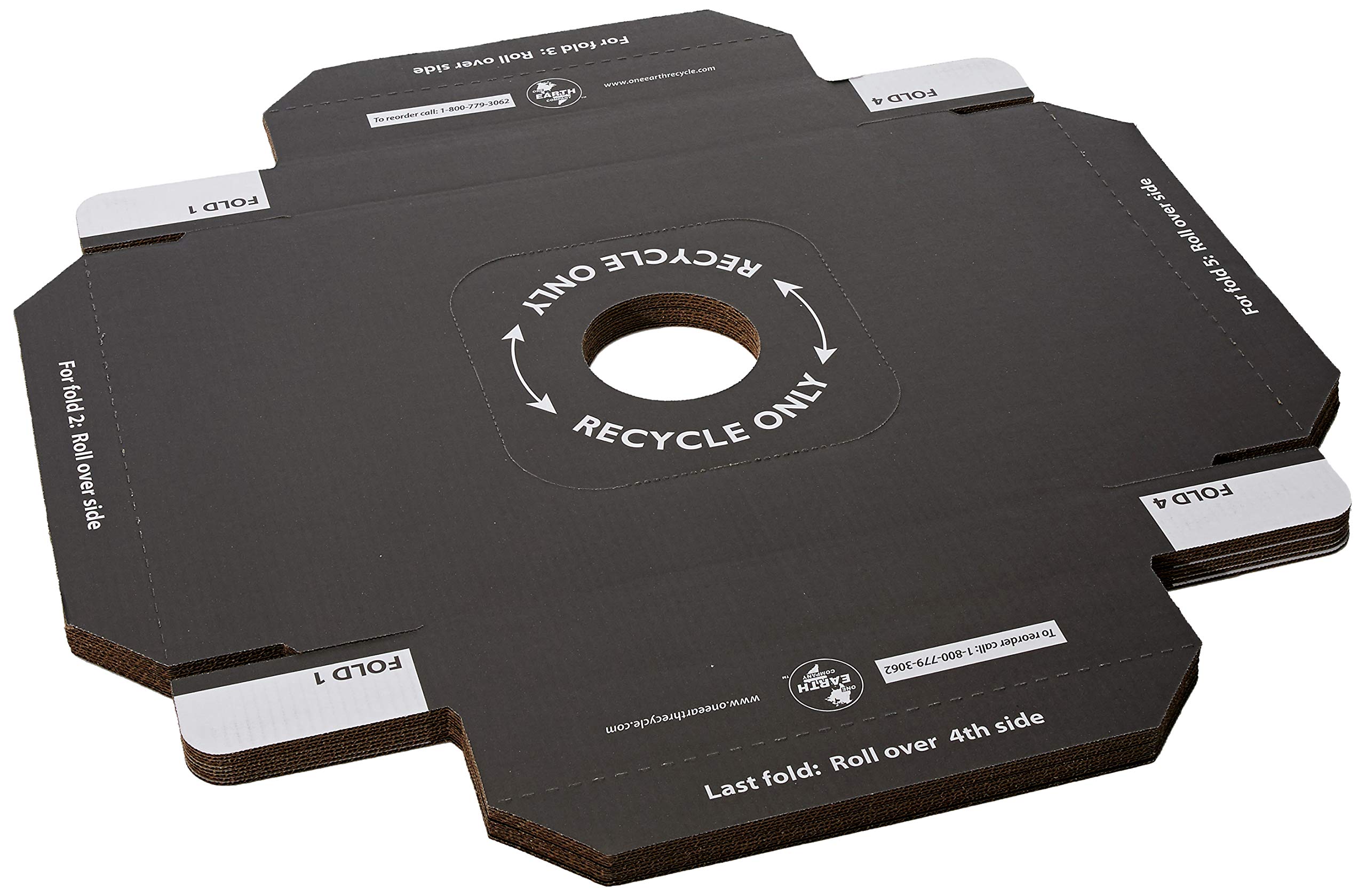 One Earth Disposable and Reusable Corrugated Cardboard Trash and