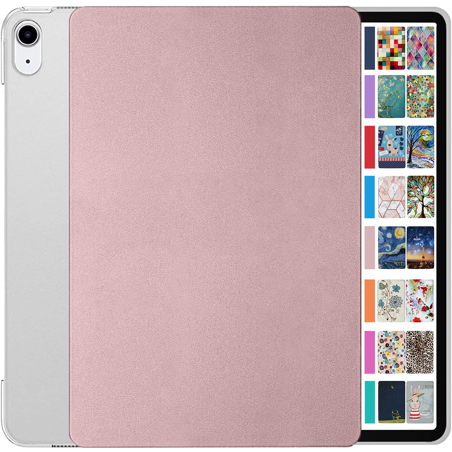 DuraSafe Cases for iPad 2022 10.9 inch 10th Generation Case A2696 A2757 A2777 MPQ13B/A MPQ33B/A MPQ03B/A MPQ23B/A MPQ93B/A MPQC3B/A MPQ83B/A MPQA3B/A MQ6K3B/A MQ6L3B/A - Rose Gold