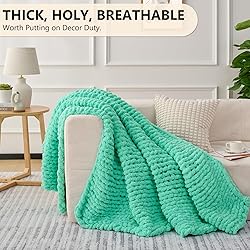 L'AGRATY Chunky Knit Blanket