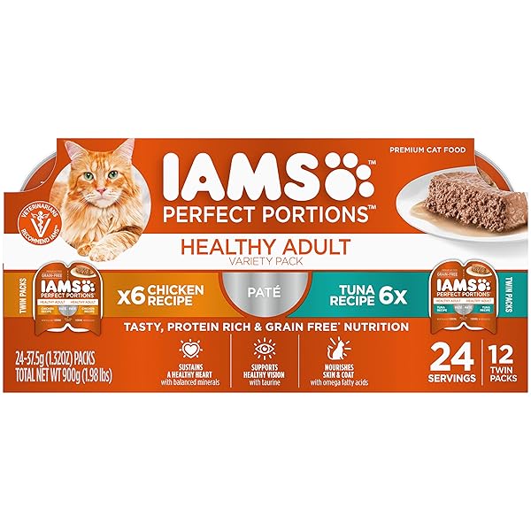 IAMS PERFECT PORTIONS HEALTHY ADULT WET CAT FOOD...
