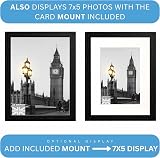 Clay Roberts 8x10 Picture Frame Black Freestanding Wall Mountable 20x25 cm view 5