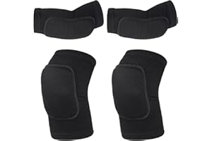 obmwang Volleyball Knee Pads and Volleyball Arm Pads Set for Kids Youth Volleyball Yoga Dance Football Basketball Running, Small