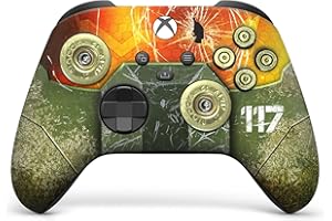 DreamController Hallo Infinity Master Chief Custom X-box Controller Wireless compatible with X-box One/X-box Series X/S Proudly Customized in USA I Permanent HYDRODIP Print(NOT JUST A SKIN-MODDED
