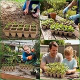 KAHEIGN 20x 12-Cell Biodegradable Seedling Trays 4cm Square Plant Starter Pots view 7