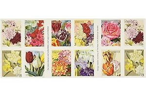 20 Botanical Art USPS Forever First Class Postage Stamps Beautiful Flower Bloom