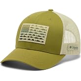 Columbia Unisex PFG Fish Flag Mesh Snap Back | Breathable, Mesh Back Ventilation, Classic Fit