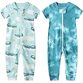 Owlivia Baby Boy Romper, Unisex Short-sleeve Summer Outfit, 100% Organic Cotton Girl One-Piece Jumpsuit