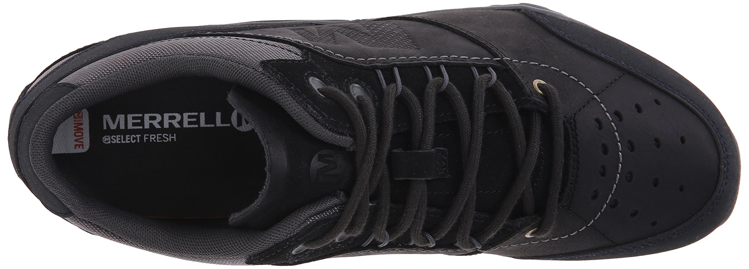 Merrell Wraith Fire Mens Size 9 Black Leather Casual Walking Shoes Sneakers Merrell Leather Upper M Casual Shoes for Men for sale | eBay main image 3