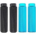 Zelerdo 2 Pairs Aluminum Alloy Bike Pegs for Mountain Bike Cycling Rear Stunt Pegs Fit 3/8 inch Axles