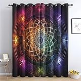 Mandala Curtains for Bedroom Living Room, Chakra