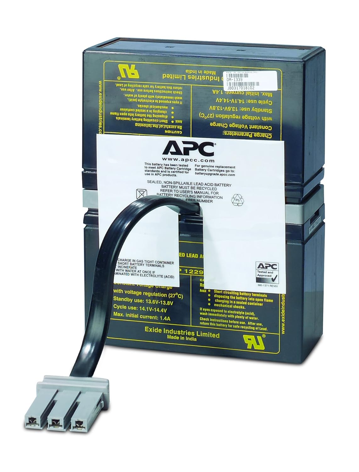 APC UPS Replacement Battery Cartridge for APC UPS Models BR1000, BX1000, BN1050 and