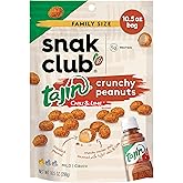 Snak Club Tajin Crunchy Peanuts, Nuts with Chili and Lime Seasoning, Mild, 10.5 oz Resealable Bag