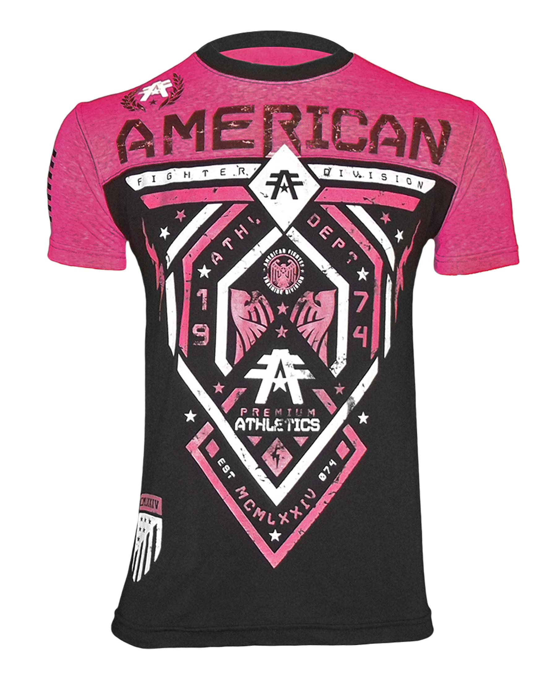 mens pink american fighter shirt