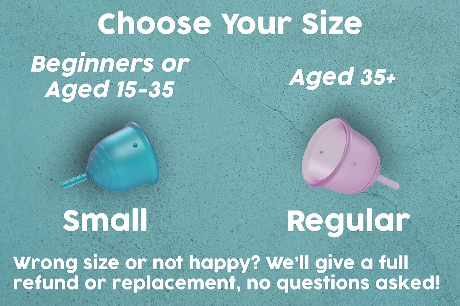 2 Pack Menstrual Cup, Medical Grade Silicone Period Cup with Cotton Storage Bag, Reusable Tampon Alternative - Image 5