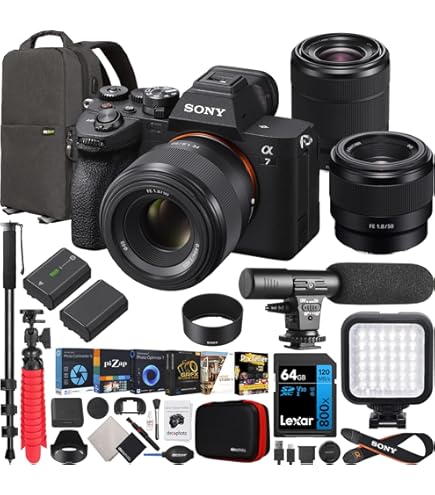 Amazon.com : Sony a7 IV Full Frame Mirrorless Camera Body +