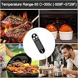 Jsdoin Digital Meat Thermometer with 5.7 inch Probe ABS Cover LCD -50C to 300C view 7