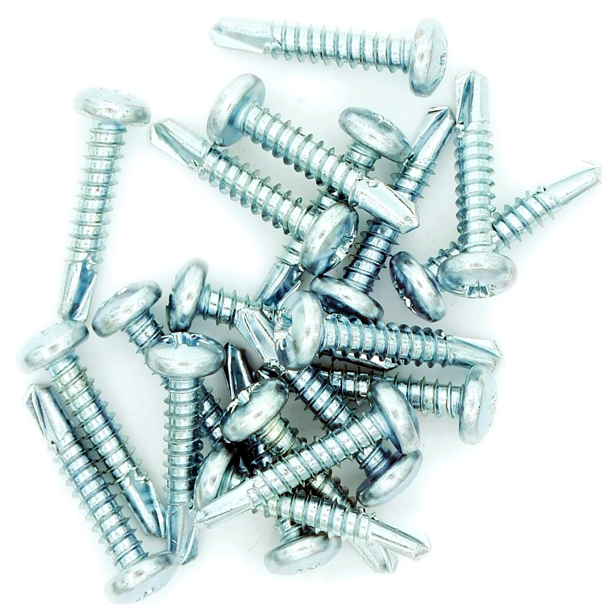 M4.2 (4.2mm x 19mm) Pozi Pan Self-Drilling Screw - Steel (Pack of 20)