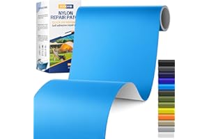 SGOOYIR 6X63 Inch Nylon Repair Patch for Down Jacket, Self-Adhesive Nylon Fabric Repair Patch for Tents, Waterproof Fabric Repair Tape Patch Kit for Clothes, Puffer Jackets, Backpacks