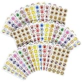 VKPI Scratch and Sniff Stickers - 864 Pieces, 12 Different Scents, 36 Sheets - Reward Stickers for Kids, Teachers, Parents, Crafts, Party Favors, Christmas Gifts