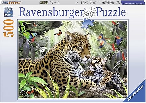 Ravensburger Puzzles Baby Jaguar, Multi Color (500 Pieces)