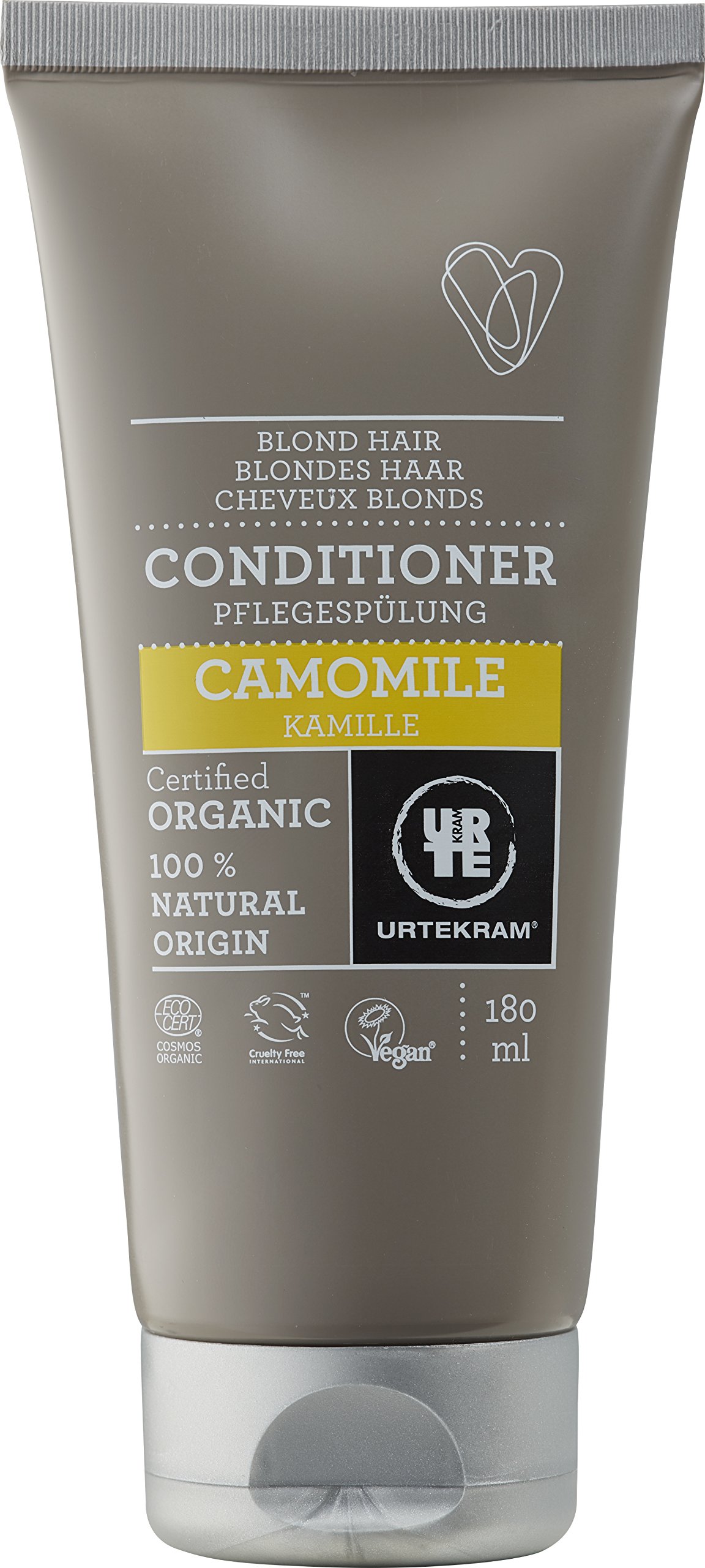 Urtekram Camomile Conditioner Organic 180 ml - for Blond Hair - 100% Ingredients of Natural Origin