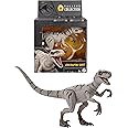 Mattel Jurassic World Hammond Collection Dinosaur Action Figure Toy, Atrociraptor Ghost, Premium Movie Design with Glass Eyes & 14 Points Articulation