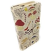 Shag Wear Mushroom Forest Large Nature Wallet for Women and Teen Girls Vegan Faux Leather Beige 7"