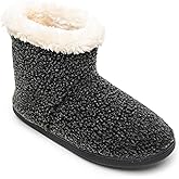 Minnentonka Women's Betty Faux Fur Slippers - Furry Ankle Boots Faux Fur House Booties Slippers for Women