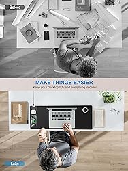 TopMade Mouse Pad with 15W Fast Wireless