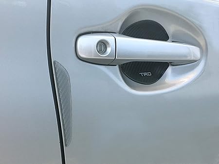 Amazon Trd ドアハンドルプロテクター Ms010 2枚入 キズ防止ドアガード シルバー 4枚付 Rav4 アルファード ヴィッツ ヴェルファイア ヴォクシー エスクァイア ドア パーツ 車 バイク