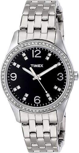 timex silver womens watch