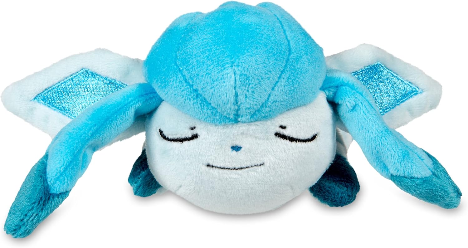 sleeping glaceon plush