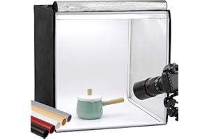 Finnhomy 24x24 Photo Box Professional Portable Photo Studio Photo Light Studio Photo Tent Light Box Table Top Photography Shooting Tent Box Lighting Kit