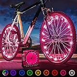 Activ Life Bike Wheel Lights (2 Tires, Pink) Top