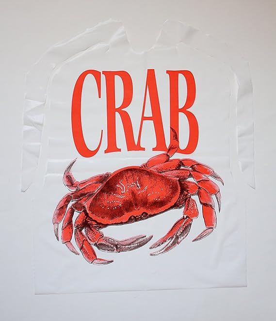 Disposable Crab Bibs 25 Pack Plastic Free Shipping Amazon.co.uk