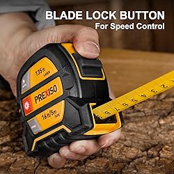 PREXISO 2-in-1 Laser Tape Measure, 135Ft