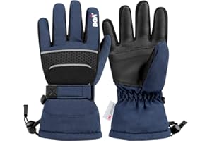BQA Kids Ski Gloves Waterproof Winter Cold Weather Snowboard Snow Warm Gloves for Boys & Girls