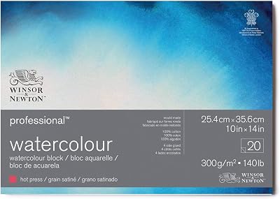Winsor & Newton Watercolour Paper 100% Cotton 300 g/m² 25.4 x 35.6 cm 20 sheets