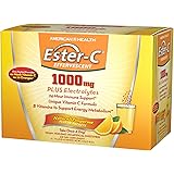 American Health Ester-C Effervescent Powder Packets, Tangerine - 24-Hour Immune Support, Supports Energy Metabolism, with Ele