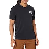 Armani Exchange Mens Slim Fit V Neck Stretch Cotton Jersey Logo Tee