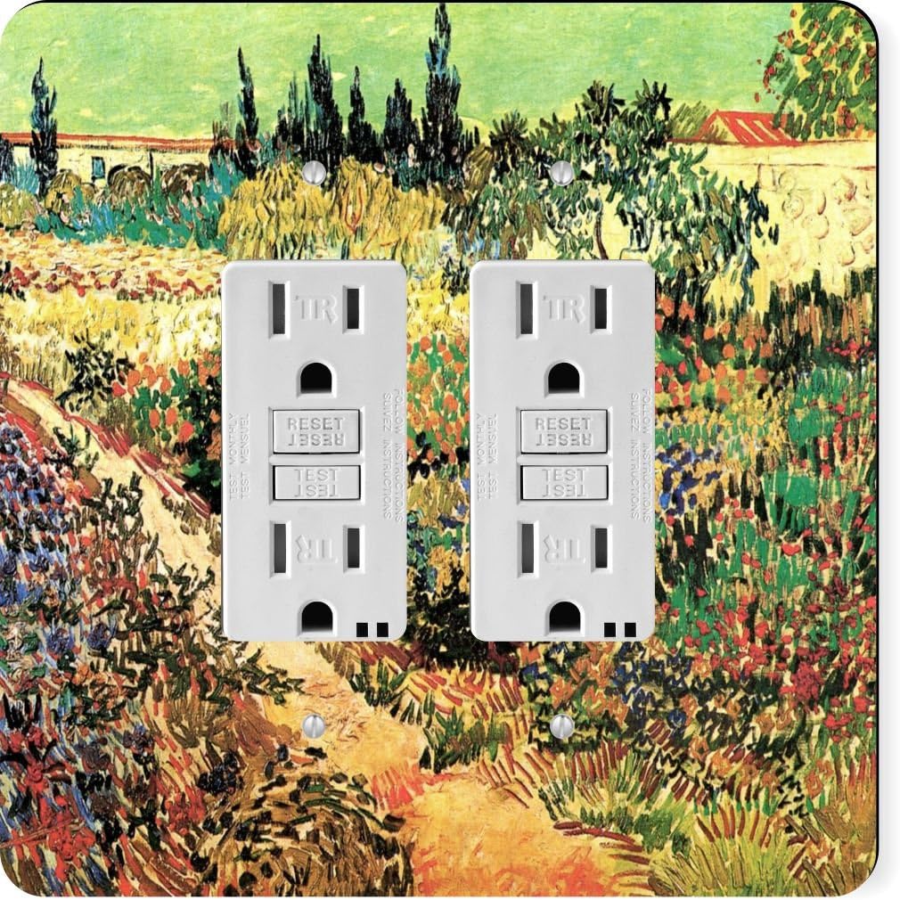 Rikki Knight RK-GFIDOUBLE-1388 GFIDOUBLE Van Gogh Art Flowering Garden