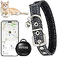 Cat Collar with Tracker GPS- Unlimited Range/Tracking Device/Lost Mode for Cats Adjustable Size Smart Collar Set - Works with Apple Find My (iOS only)