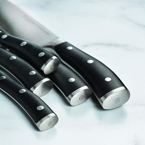 Wusthof Classic Ikon Piece Slim Knife Set with Black Block in