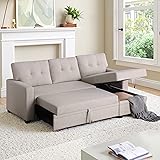 Lyngins L Shaped Sleeper Sofa Bed with Storage