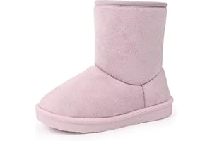 FANTURE Toddler Snow Boots for Girls Boys Winter Warm Fur Lined Kids Non Slip Outdoor Shoes (Toddler/Little Kid)