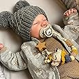ADFO Lifelike Reborn Baby Dolls Boy - 17-Inch Soft Body Realistic-Newborn Full Body Real Life Baby Dolls with Toy Accessories for Kids Age 3 4 5 6 7 +